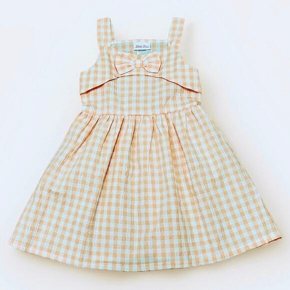 Girls Sleeveless Plaid Dress 5T - Picture 1 of 4